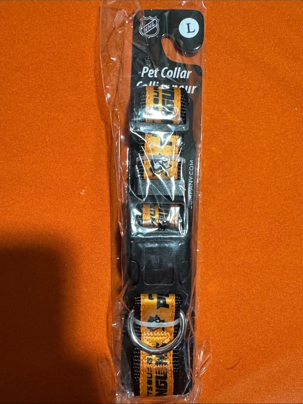 NHL Pittsburgh penguins Adjustable Dog Collar - Large